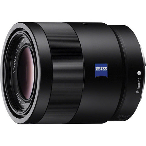 Sony Sonnar T* FE 55mm f/1.8 ZA Black Lens