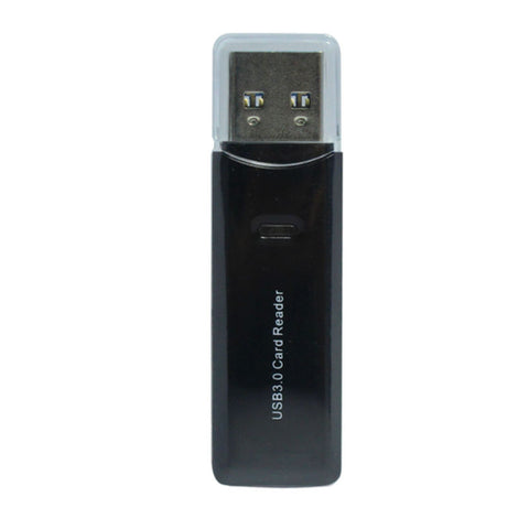 Multi-Card Reader USB 3.0 TF/SD with Indicator Lights (Black)