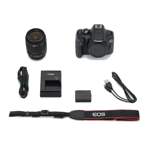 Canon EOS 1300D with EF-S 18-55mm DC III F3.5-5.6 Lens Black Digital SLR Camera