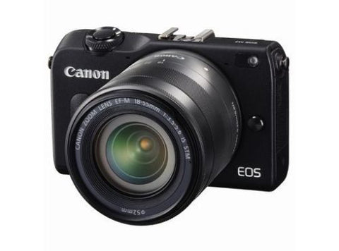 Canon EOS M2 with EF-M 22mm, 11-22mm and EF-S 18-55mm Lenses Black Digital SLR Camera with 90EX Flash