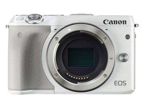 Canon EOS M3 with EF-S 18-55mm and EF-M 55-200mm IS STM Lens White Digital SLR Camera