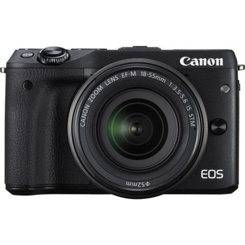 Canon EOS M3 with EF-M 15-45mm f/3.5-6.3 IS STM Lens Black Digital SLR Camera