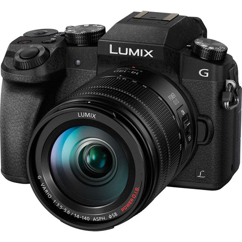 Panasonic Lumix DMC-G7 with 14-140mm II Lens Black Mirrorless Micro Four Thirds Digital Camera