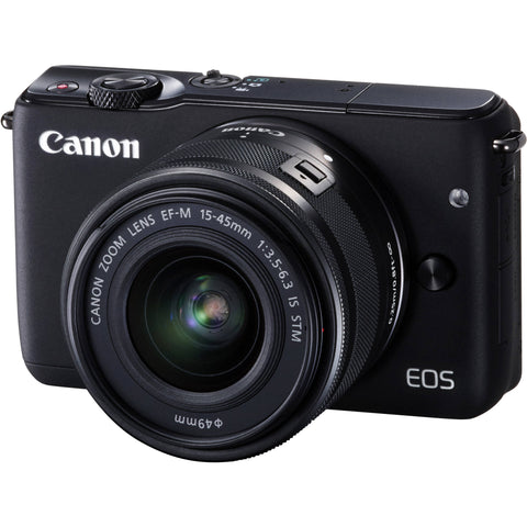 Canon EOS M10 with EF-M 15-45mm f/3.5-6.3 IS STM Lens Black Digital SLR Camera