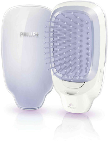 Philips HP4585 Easy Shine Battery Operated Ionic Styling Hair Brush (Gray)