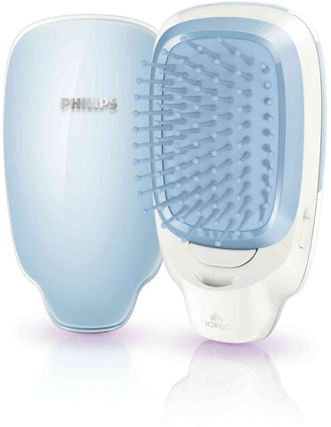Philips HP4586 Easy Shine Battery Operated Ionic Styling Hair Brush (Blue)