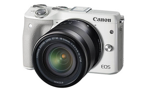 Canon EOS M3 with 18-55mm White Digital SLR Camera