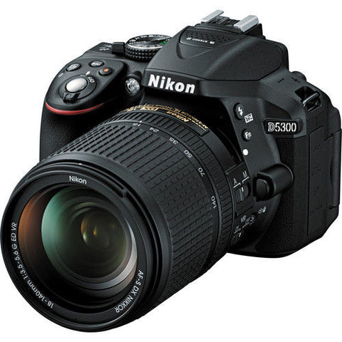 Nikon D5300 Kit with 18-140mm VR Lens Black Digital SLR Cameras