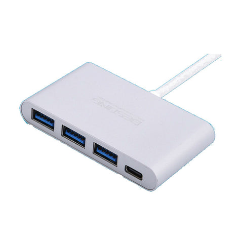 3-Port 3.0 USB Hub Type-C Adapter for Apple Macbook 12-inch/Pro 2016 (Silver)