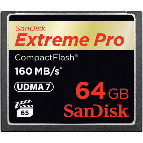 SanDisk Extreme PRO S 64GB SDCFXPS-064G (160MB/s) Compact Flash Memory Card