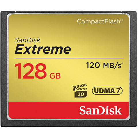 SanDisk Extreme S 128GB SDCFXSB-128G (120MB/s) Compact Flash Memory Card