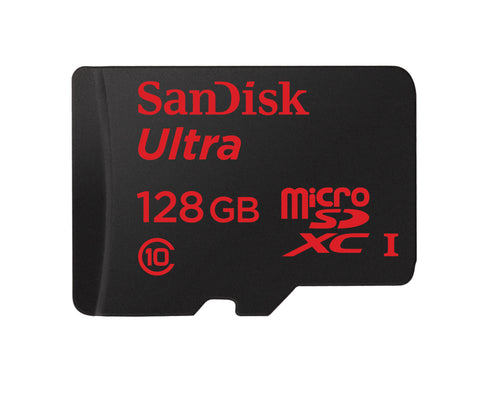 SanDisk Ultra 128GB 80MB/s MicroSDXC (Class 10) Memory Card with Adapter
