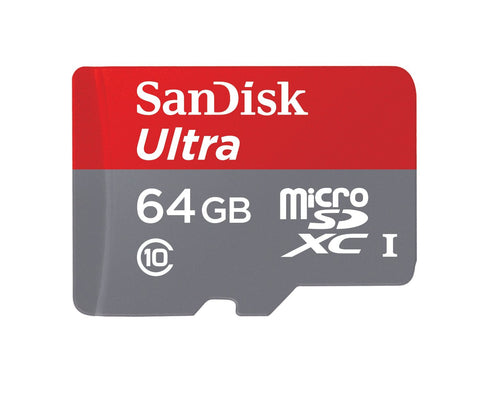 SanDisk Ultra 64GB SDSQUNC-064G-GN6MA MicroSDXC (Class 10) Memory Card with Adapter