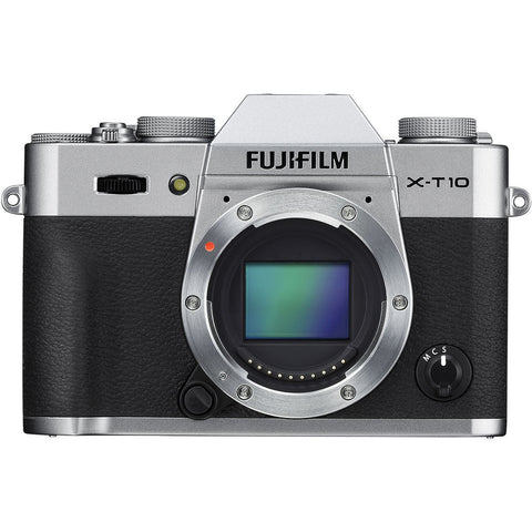 Fujifilm X-T10 Kit with 18-55mm Silver Mirrorless Digital Camera
