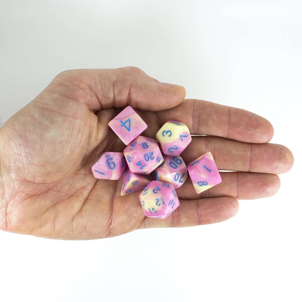 pink-and-yellow-dnd-dice-8-dice-polyhedral-rpg-dice-set-with-extra