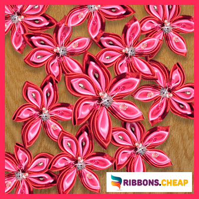 How To Make Kanzashi Flower Using Grosgrain Ribbon Ribbons Cheap