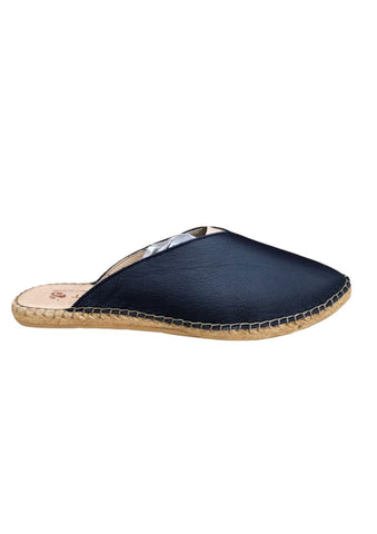 Macarena Slip-on Mules Navy Leather