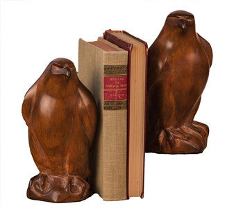 Wood Finish Eagle Bookends - LIFE MODERNE