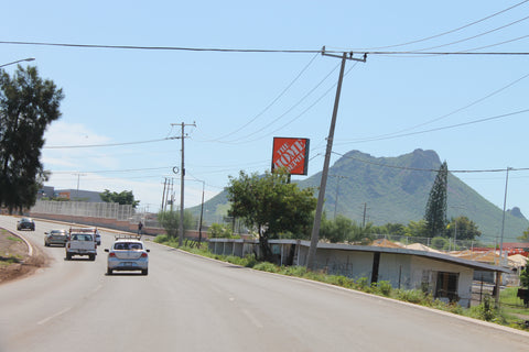 Entrando a Guaymas por la carretera Internacional (Norte)