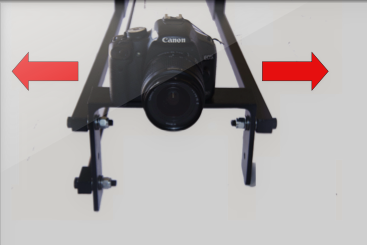 Dual arm telescoping jib w/ Cable operated Panning 3ft - 8 ft.