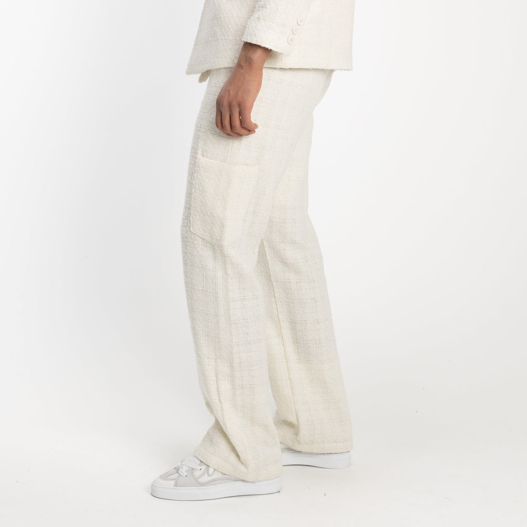 hoeveelheid verkoop verhaal Behoort Pantalon in Ecru Tweed | FLÂNEUR