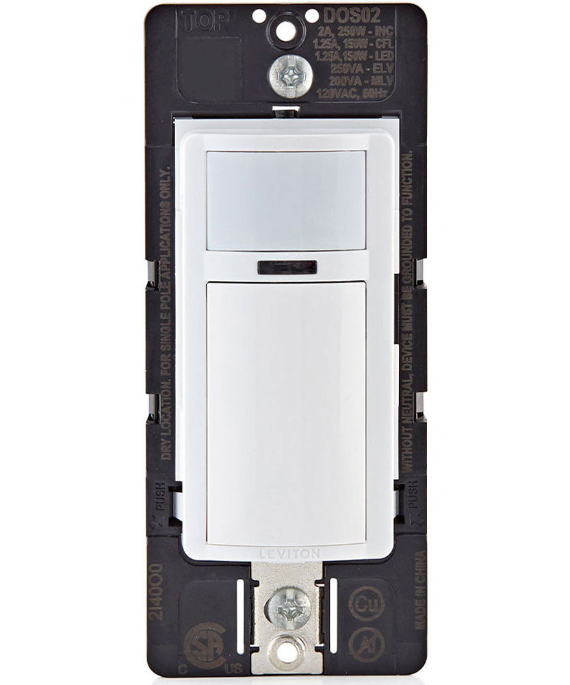 leviton motion sensor auto on