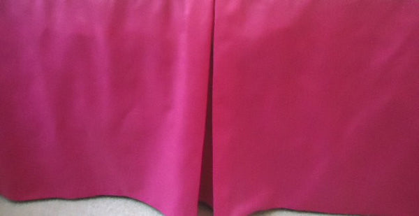 Solid Hot Pink Bright Pink Crib Skirt Tailored Box Pleat Baby