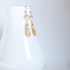 Rutilated Quartz Earrings