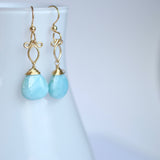 Andressa - Larimar and 14k Gold Filled Earrings