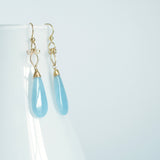 Little Preeda - Aquamarine, 14k Gold Filled Earrings