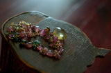 Marilyn - Lemon Quartz, Tourmalines, 14k Gold Filled Necklace