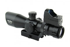 Trinity 3-9X42 Tri Illumination 30MM Riflescope with Set of Rings and Mini Red Dot Combo