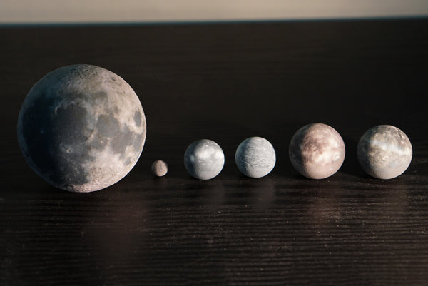 the moons of uranus 5 largest to scale littleplanetfactory
