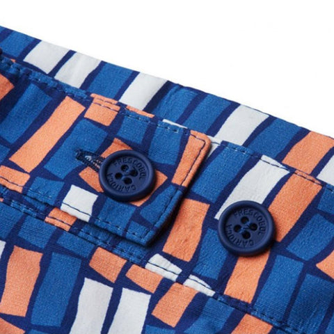 Tailored Swim Shorts - Long Leg - Dindi - Navy / Peach