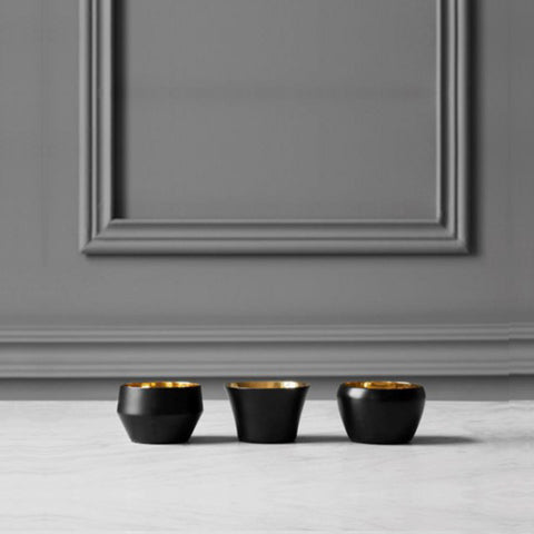 Candle Holder - Kin Black - Set of 3 Pieces
