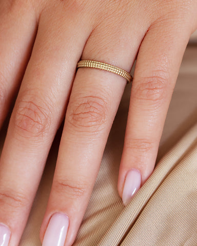Double Twist Wedding Band