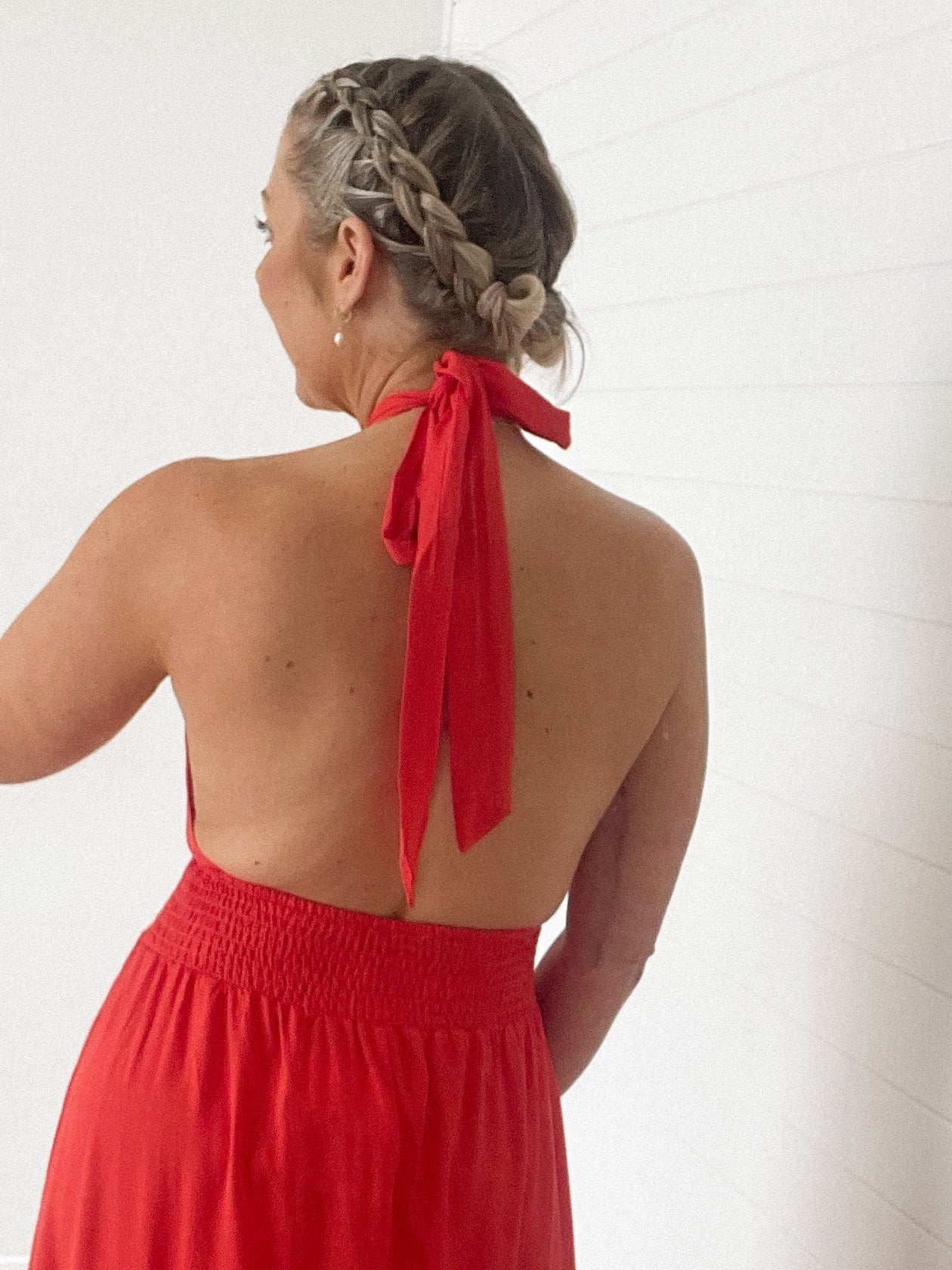 Marilyn Dress - Vermillion