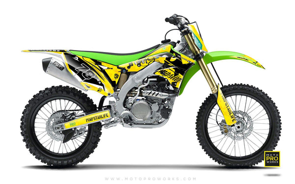 Kawasaki GRAPHIC KIT - (yellow) - MotoProWorks | Decals and Bike Graphic kit