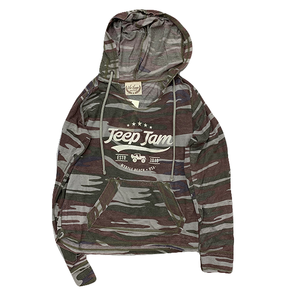 ladies camo hoodie