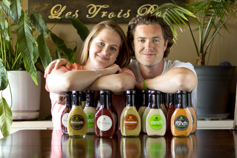 Hanley's all natural salad dressings, Richard and Kate Hanley