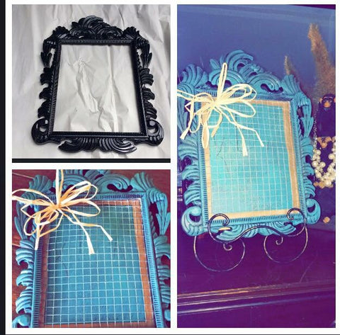 Vintage picture frame jewelry holder 