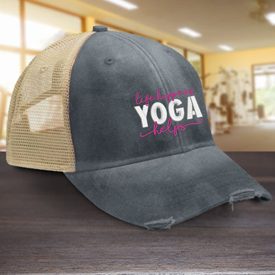 Life Happens Yoga Helps Hat