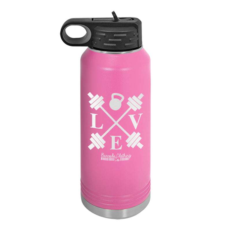 Love Barbells Water Bottle