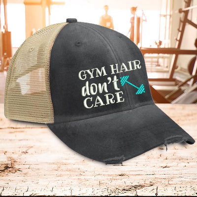 Gym Hair Don't Care Trucker Hat