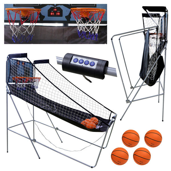 foldable basketball arcade game