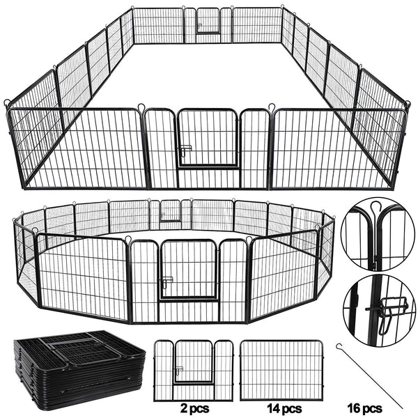 16 panel dog pen