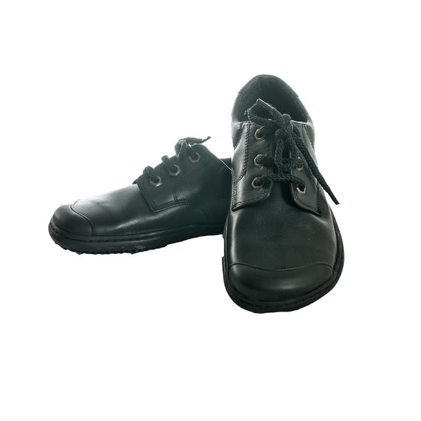 boys black lace up shoes