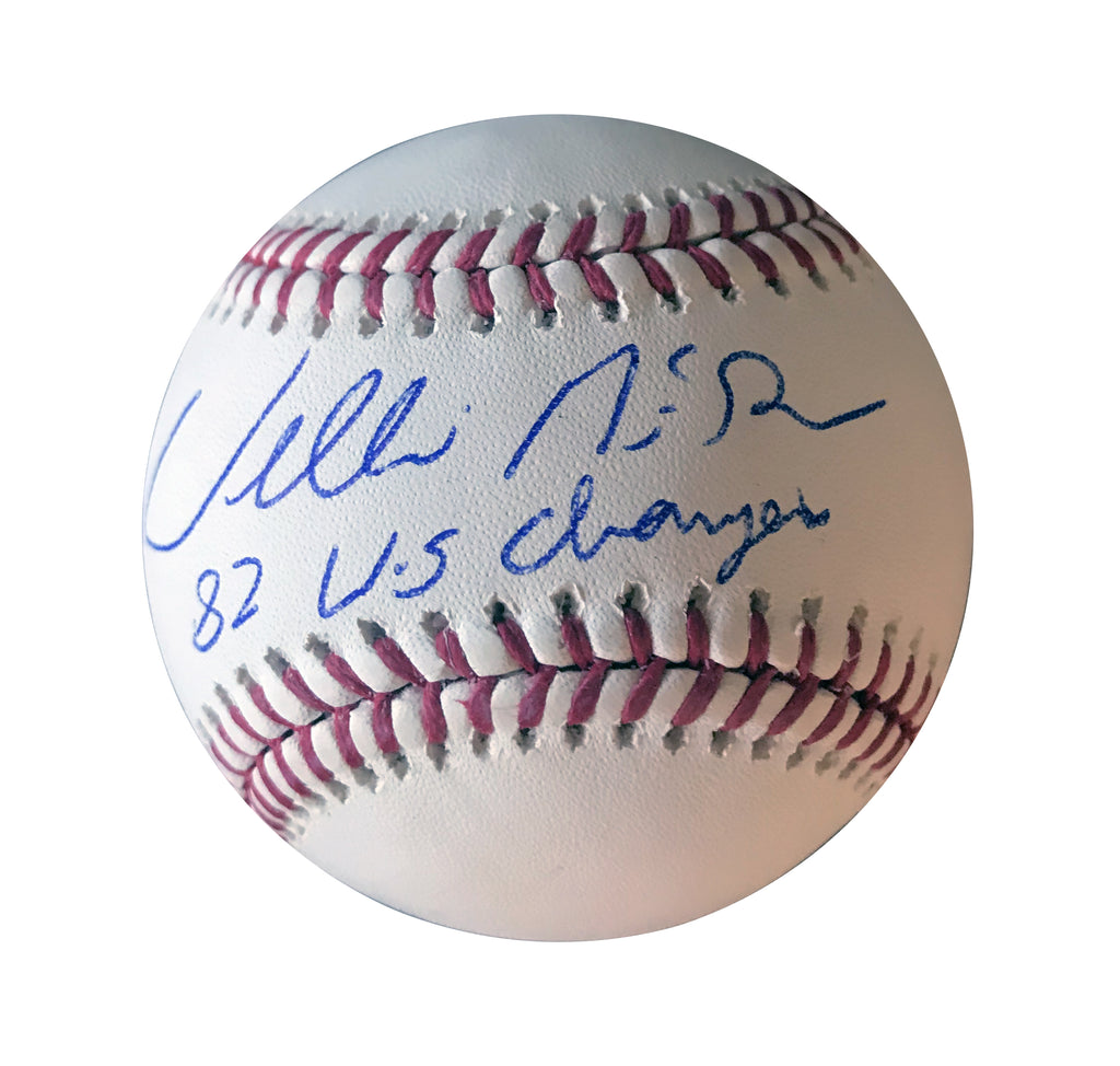 willie mcgee autographed baseball