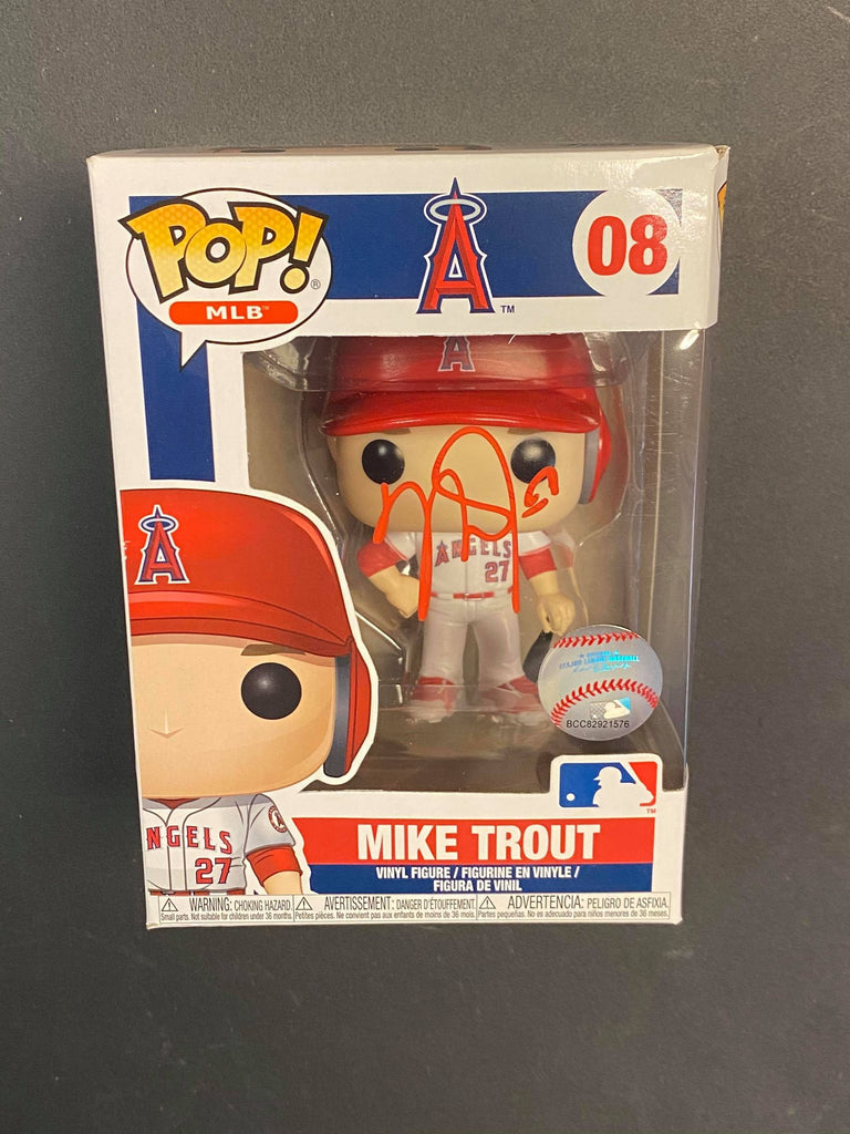 Mike Trout Signed Los Angeles Angels #08 Funko Pop! Vinyl Figure (PSA COA)