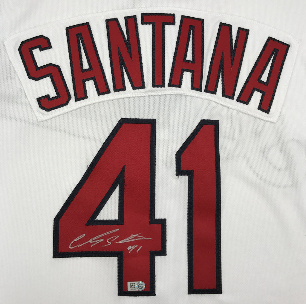 carlos santana indians jersey